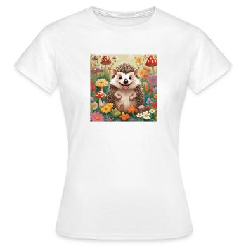 Hedgehog, Baby, Child, Newborn - Women's T-Shirt - white - Front - AI Model Female 172 dark (172cm)