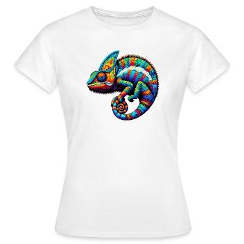 Chameleon - Women's T-Shirt - white - Front - AI Model Female 172 dark (172cm)
