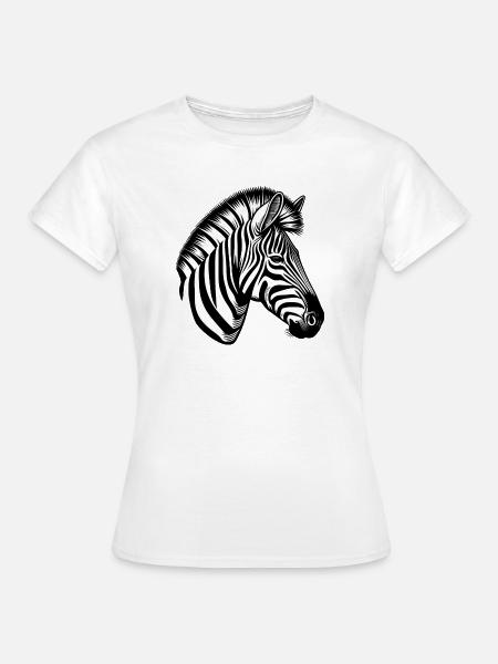 Zebra - Frauen T-Shirt - Weiß