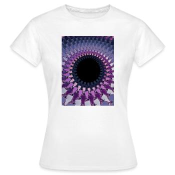 Abstract - Women's T-Shirt - white - Front - AI Model Female 172 dark (172cm)