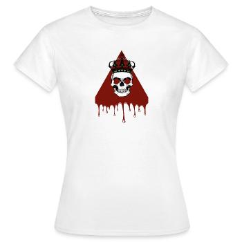 Tête de mort - T-shirt Femme - blanc - Devant - AI Model Female 172 dark (172cm)