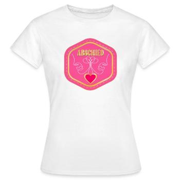 ABSCHIED TRENNUNG PAARE - Frauen T-Shirt - Weiß - Vorne - AI Model Female 172 dark (172cm)