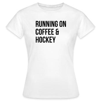 Hockey Hockey Hockey - T-shirt Femme - blanc - Devant - AI Model Female 172 dark (172cm)