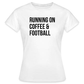 Football Football Football - T-shirt Femme - blanc - Devant - AI Model Female 172 dark (172cm)