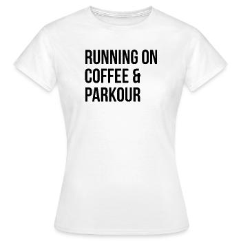 Parkour Parkour Parkour - T-shirt Femme - blanc - Devant - AI Model Female 172 dark (172cm)