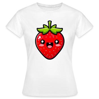 Fraise Fraises - T-shirt Femme - blanc - Devant - AI Model Female 172 dark (172cm)
