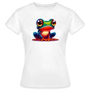 Frog - Women's T-Shirt - white - Front - AI Model Female 172 dark (172cm)