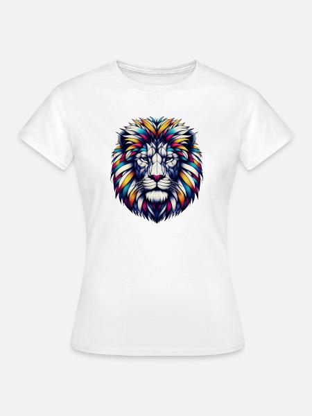 Löwe - Frauen T-Shirt - Weiß