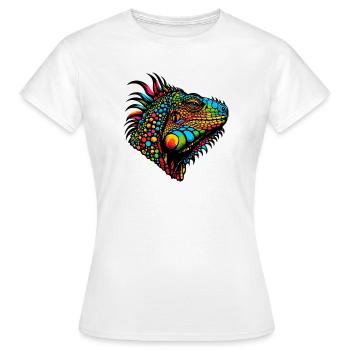 Iguane - T-shirt Femme - blanc - Devant - AI Model Female 172 dark (172cm)