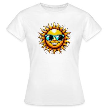 Soleil - T-shirt Femme - blanc - Devant - AI Model Female 172 dark (172cm)