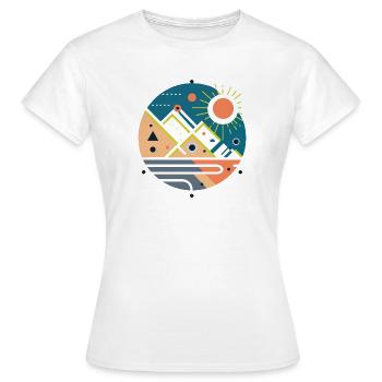 Gebirge - Frauen T-Shirt - Weiß - Vorne - AI Model Female 172 dark (172cm)
