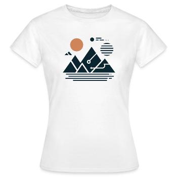 Gebirge - Frauen T-Shirt - Weiß - Vorne - AI Model Female 172 dark (172cm)