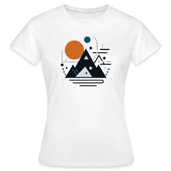Gebirge - Frauen T-Shirt - Weiß - Vorne - AI Model Female 172 dark (172cm)