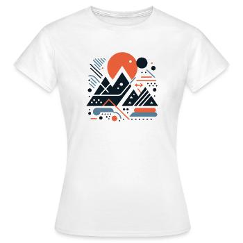 Gebirge - Frauen T-Shirt - Weiß - Vorne - AI Model Female 172 dark (172cm)