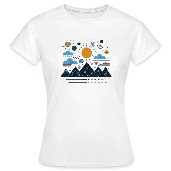 Gebirge - Frauen T-Shirt - Weiß - Vorne - AI Model Female 172 dark (172cm)