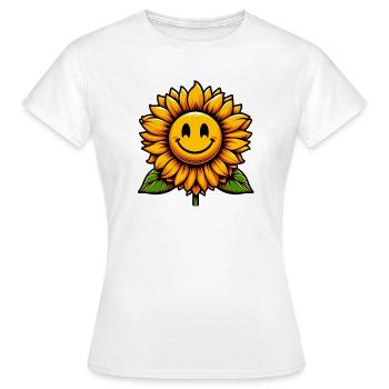 Tournesol - T-shirt Femme - blanc - Devant - AI Model Female 172 dark (172cm)