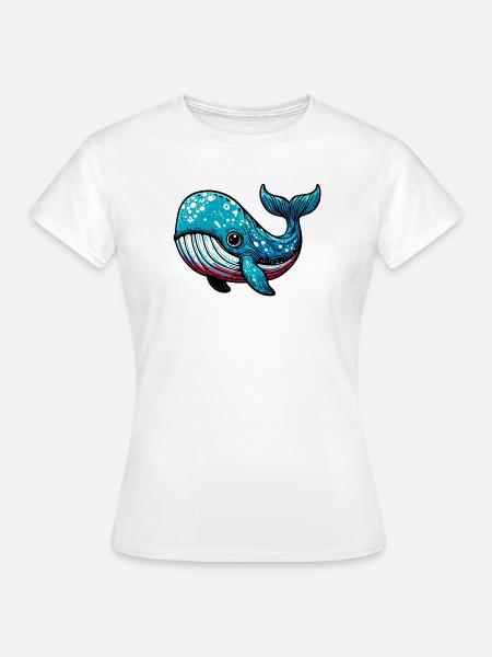Wal - Frauen T-Shirt - Weiß
