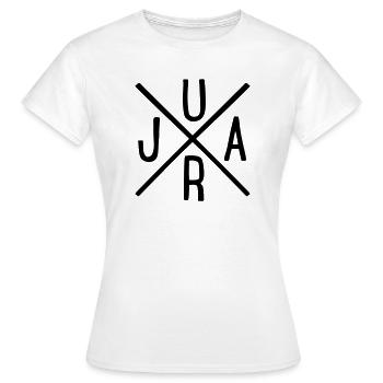 Jura - Frauen T-Shirt - Weiß - Vorne - AI Model Female 172 dark (172cm)