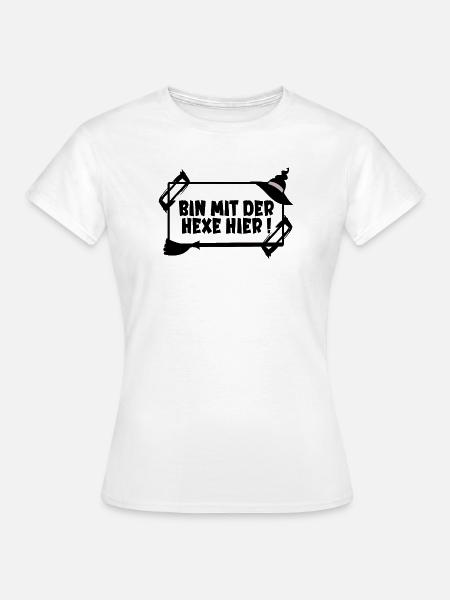 HALLOWEEN KOSTÜME PARTNER HEXE - Frauen T-Shirt - Weiß