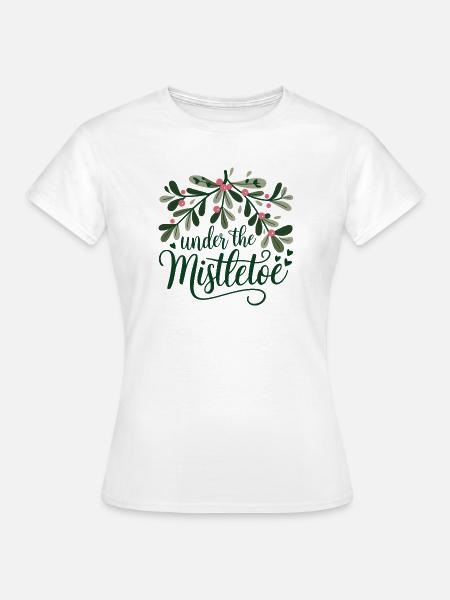 Unter dem Mistelzweig - Frauen T-Shirt - Weiß