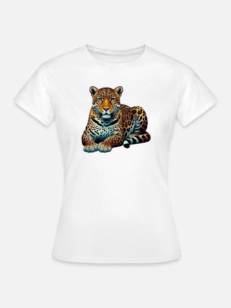 Leopard - Frauen T-Shirt - Weiß