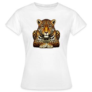 Leopard - Women's T-Shirt - white - Front - AI Model Female 172 dark (172cm)
