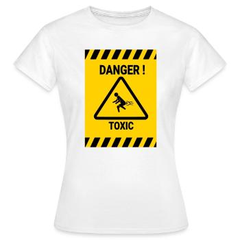 Gefahr: giftig - Frauen T-Shirt - Weiß - Vorne - AI Model Female 172 dark (172cm)