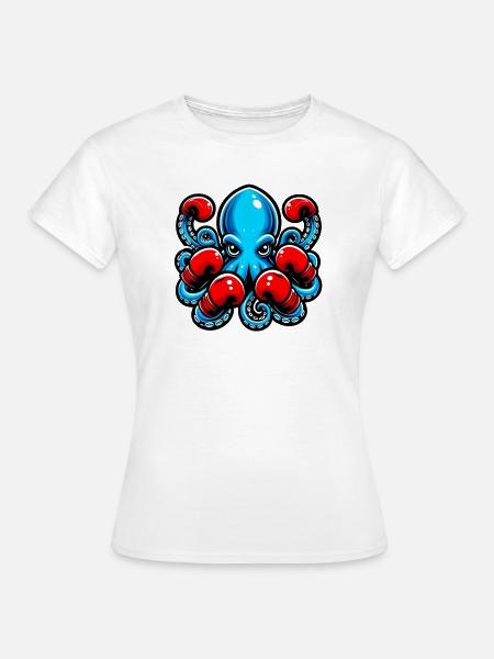 Krake - Frauen T-Shirt - Weiß