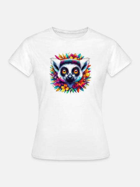 Lemur - Frauen T-Shirt - Weiß