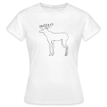Élan - T-shirt Femme - blanc - Devant - AI Model Female 172 dark (172cm)