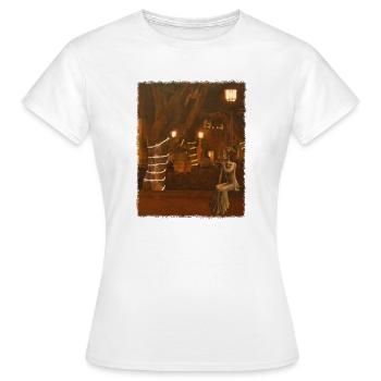 Sortie nocturne pour la Catrina - T-shirt Femme - blanc - Devant - AI Model Female 172 dark (172cm)