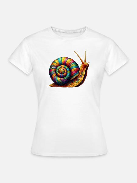 Schnecke - Frauen T-Shirt - Weiß