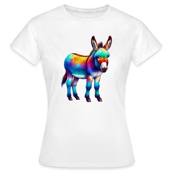 Esel-Maultier - Frauen T-Shirt - Weiß - Vorne - AI Model Female 172 dark (172cm)