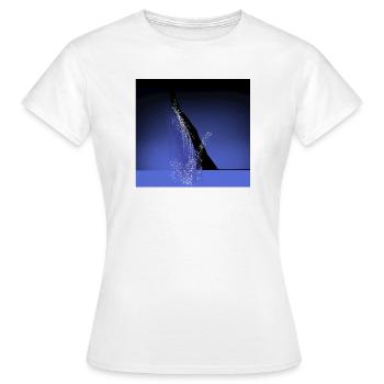 Rencontre des profondeurs - T-shirt Femme - blanc - Devant - AI Model Female 172 dark (172cm)