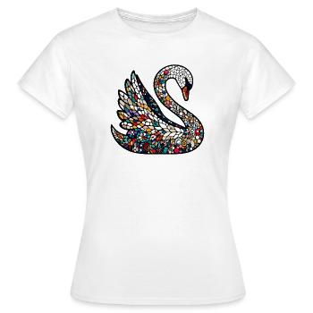 Cygne - T-shirt Femme - blanc - Devant - AI Model Female 172 dark (172cm)