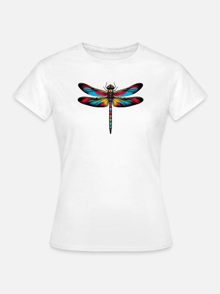 Libelle - Frauen T-Shirt - Weiß