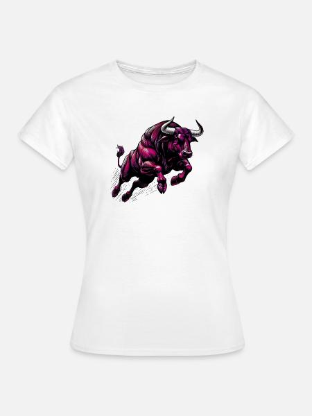 Stier - Frauen T-Shirt - Weiß