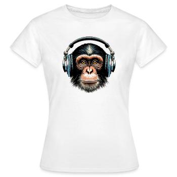 Singe - T-shirt Femme - blanc - Devant - AI Model Female 172 dark (172cm)