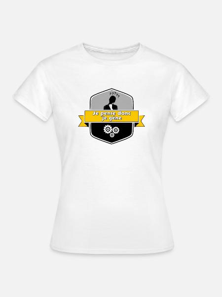 Ich denke schon - Frauen T-Shirt - Weiß