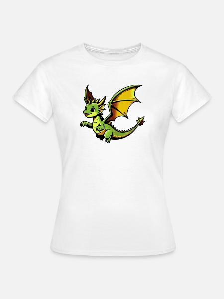 Drache - Frauen T-Shirt - Weiß