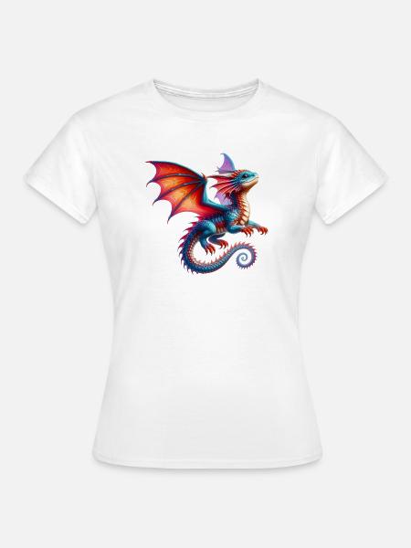 Drache - Frauen T-Shirt - Weiß