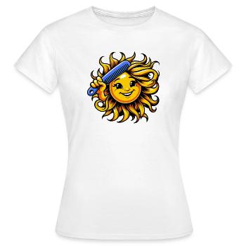 Sun - Women's T-Shirt - white - Front - AI Model Female 172 dark (172cm)