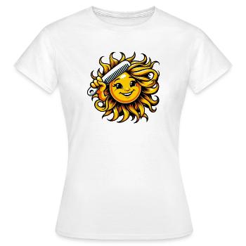 Sun - Women's T-Shirt - white - Front - AI Model Female 172 dark (172cm)