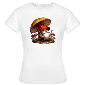 Gnom - Frauen T-Shirt - Weiß - Vorne - AI Model Female 172 dark (172cm)