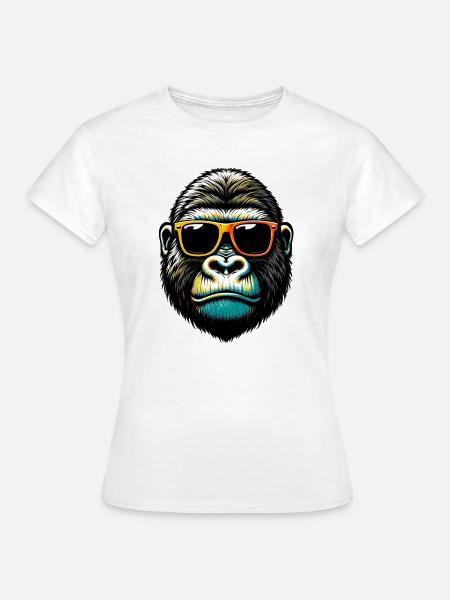 Gorilla - Frauen T-Shirt - Weiß