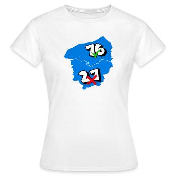 Region Haute-Normandie - Frauen T-Shirt - Weiß - Vorne - AI Model Female 172 dark (172cm)