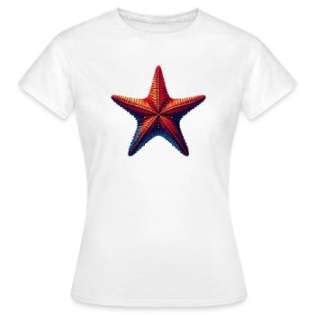 Étoile de mer - T-shirt Femme - blanc - Devant - AI Model Female 172 dark (172cm)