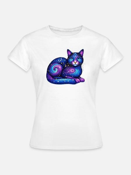 Katze - Frauen T-Shirt - Weiß