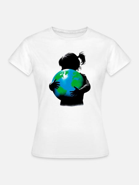 Planet Erde - Frauen T-Shirt - Weiß