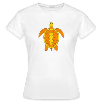 TORTUE - T-shirt Femme - blanc - Devant - AI Model Female 172 dark (172cm)